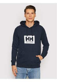 Helly Hansen Bluza Hh Box 53289 Granatowy Regular Fit. Kolor: niebieski. Materiał: bawełna