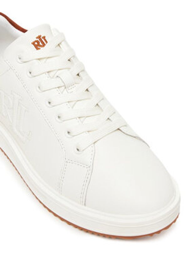 Lauren Ralph Lauren - LAUREN RALPH LAUREN Sneakersy Ainsley Sk Ltl 802979188001 Biały. Kolor: biały. Materiał: skóra