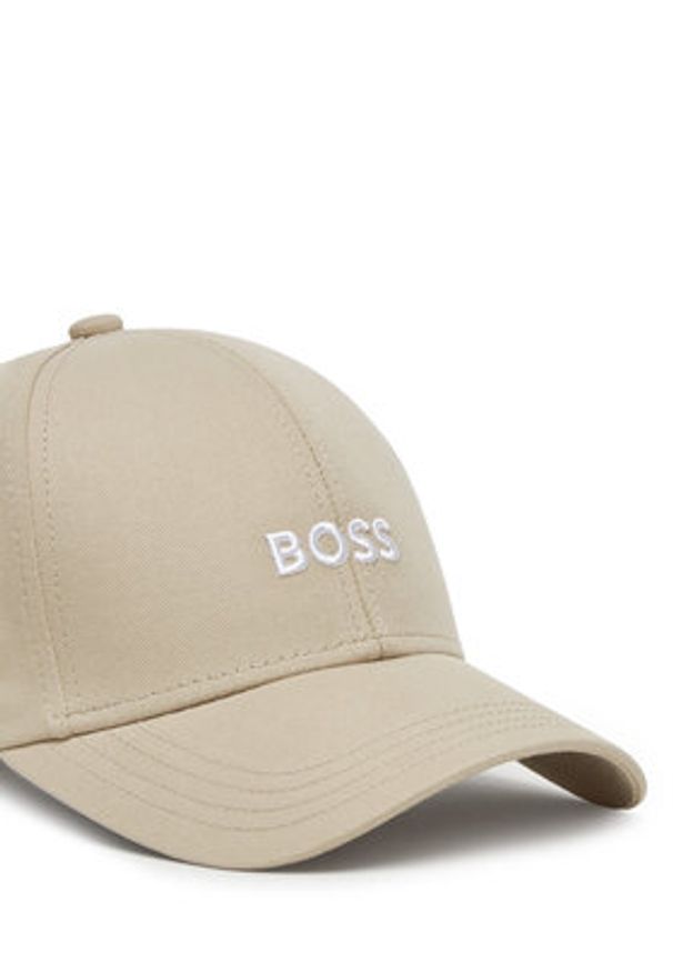 BOSS Czapka z daszkiem Zed 50495121 Beżowy. Kolor: beżowy. Materiał: bawełna, materiał