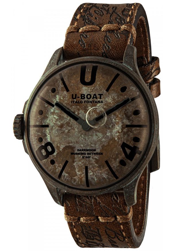 Zegarek męski U-BOAT 9600 brązowy. Kolor: brązowy