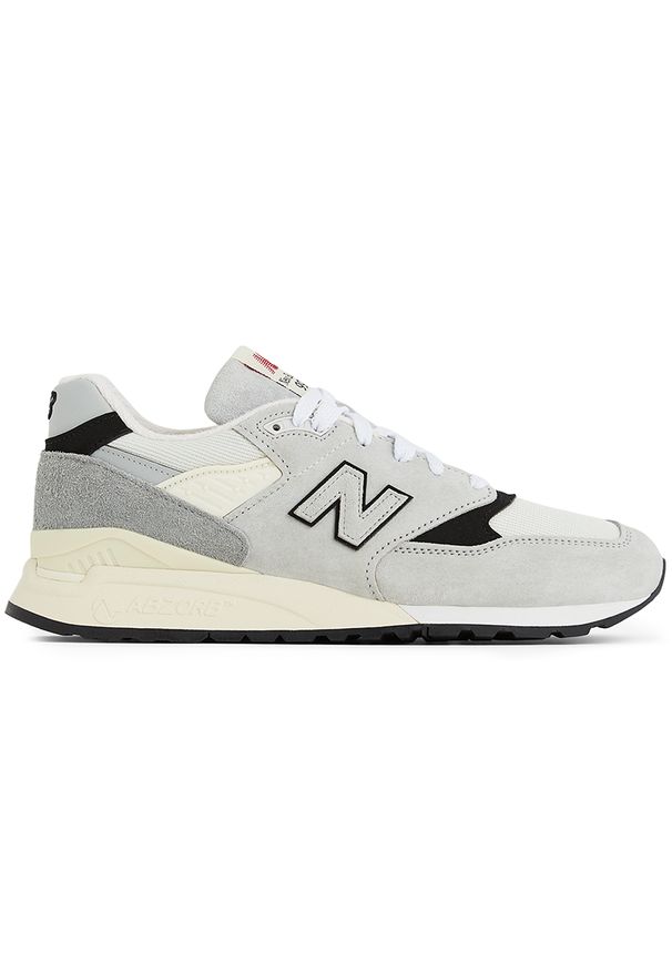 Buty unisex New Balance U998GB – szare. Kolor: szary. Materiał: skóra, syntetyk, materiał. Szerokość cholewki: normalna