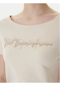 EA7 Emporio Armani T-Shirt 7W000978 AF10373 U1088 Beżowy Regular Fit. Kolor: beżowy. Materiał: bawełna #2