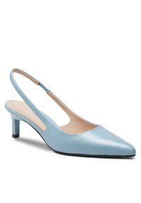 Calvin Klein Sandały Heel Slingback Pump 50 Pearl Lth HW0HW02069 Niebieski. Kolor: niebieski #3