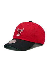 Czapka z daszkiem Mitchell & Ness HLUX3271 Red/Black. Kolor: czerwony. Materiał: materiał #1