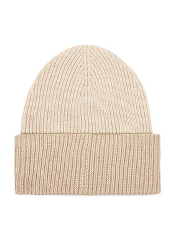 Calvin Klein Czapka LV04D8029G Écru. Kolor: kremowy. Materiał: wełna