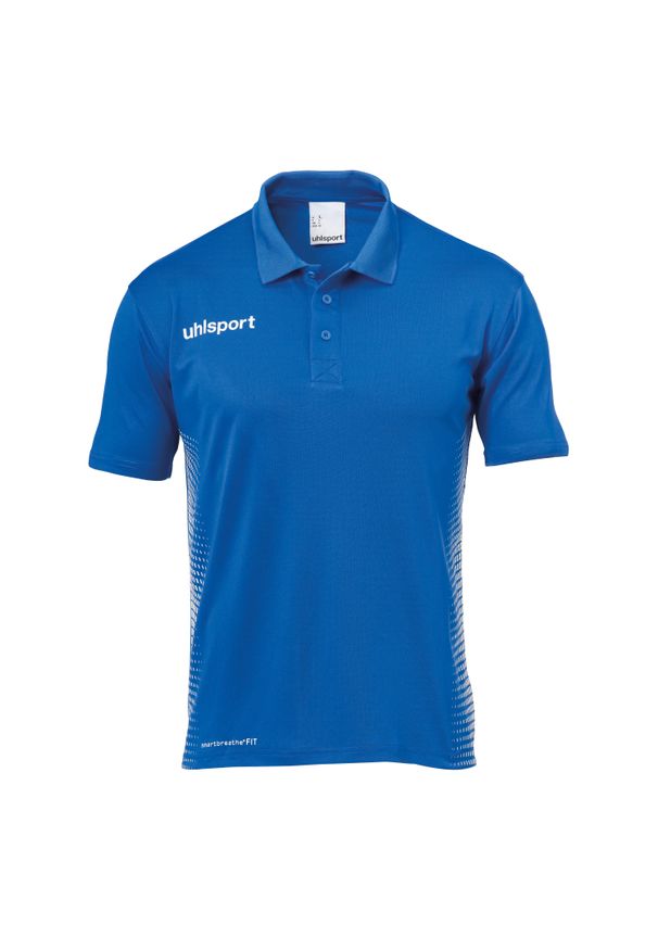 UHLSPORT - Koszulka polo dla dzieci Uhlsport Score. Typ kołnierza: polo. Kolor: wielokolorowy, niebieski, biały. Sport: piłka nożna, fitness