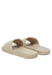 Calvin Klein Klapki Pool Slide W/ Ck Square HM0HM01754 Écru. Materiał: skóra #4