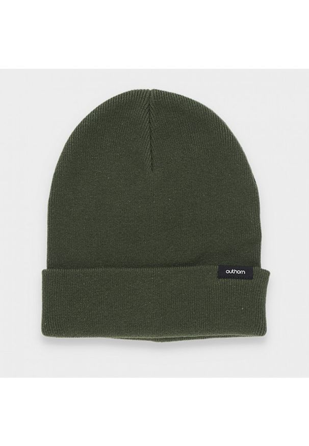 outhorn - Czapka beanie uniseks. Materiał: bawełna, dzianina. Wzór: aplikacja. Styl: klasyczny