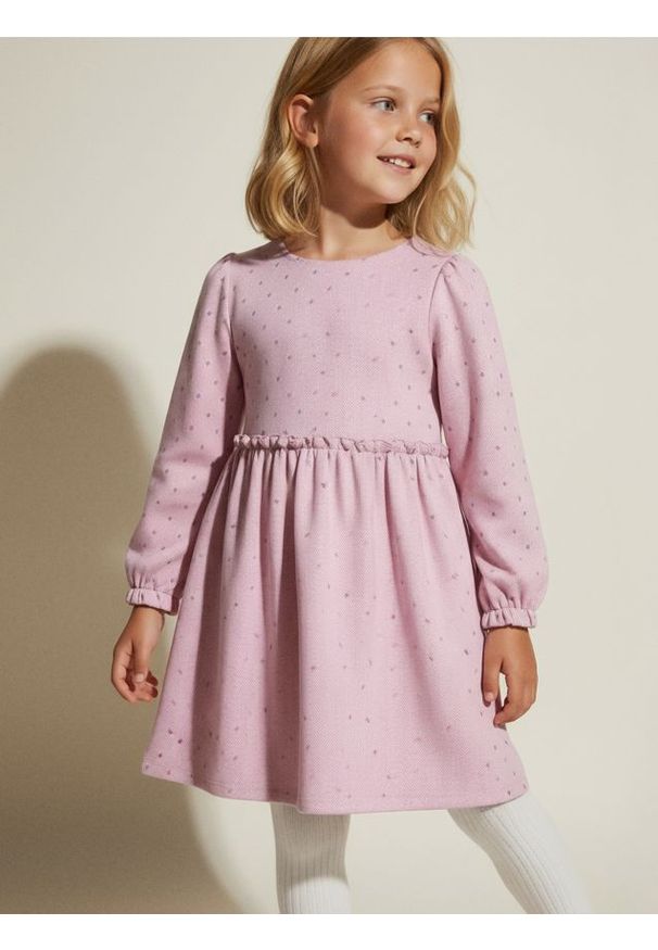 Sinsay - Sukienka babydoll w kropki - wielobarwny. Wzór: kropki