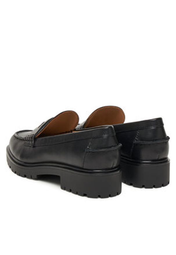 Lauren Ralph Lauren - LAUREN RALPH LAUREN Mokasyny Marli 802967752001 Czarny. Kolor: czarny. Materiał: skóra