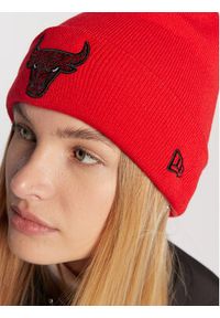 New Era Czapka Chicago Bulls Infill Bobble 60284999 Czerwony. Kolor: czerwony. Materiał: akryl, materiał