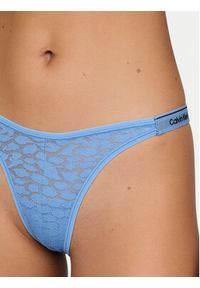 Calvin Klein Underwear Stringi LV00QD5154 Niebieski. Kolor: niebieski. Materiał: syntetyk #2