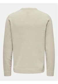 Only & Sons Sweter Sethan 22029788 Beżowy Regular Fit. Kolor: beżowy. Materiał: syntetyk #4