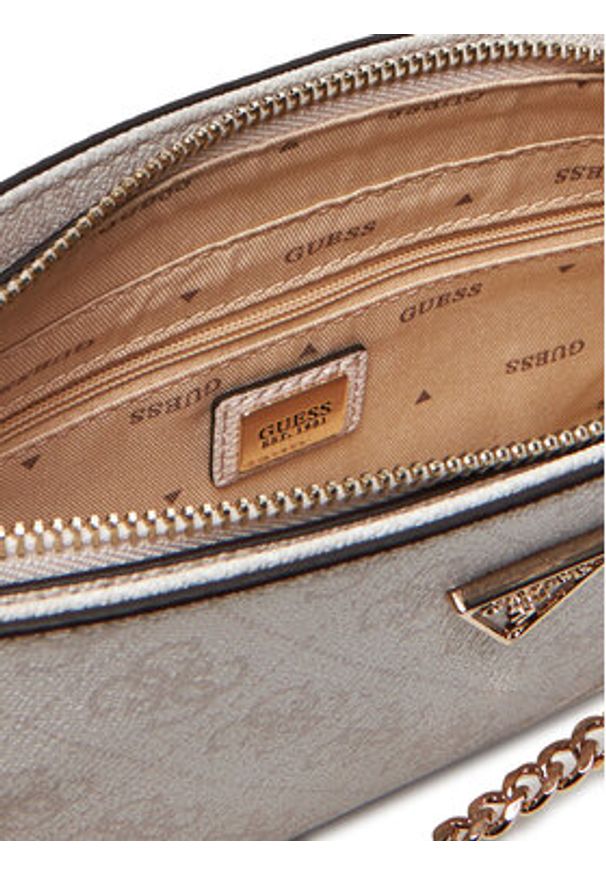 Guess Torebka Noelle II Mini HWBG96 72720 Biały. Kolor: biały. Materiał: skórzane