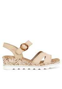 Sandały Rieker. Kolor: beżowy #1