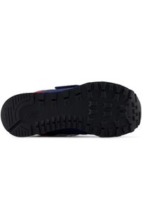 Buty dziecięce New Balance PV574KIK – granatowe. Okazja: na uczelnię, na co dzień. Zapięcie: rzepy. Kolor: niebieski. Materiał: guma, materiał, syntetyk. Szerokość cholewki: normalna. Model: New Balance 574. Sport: turystyka piesza #3
