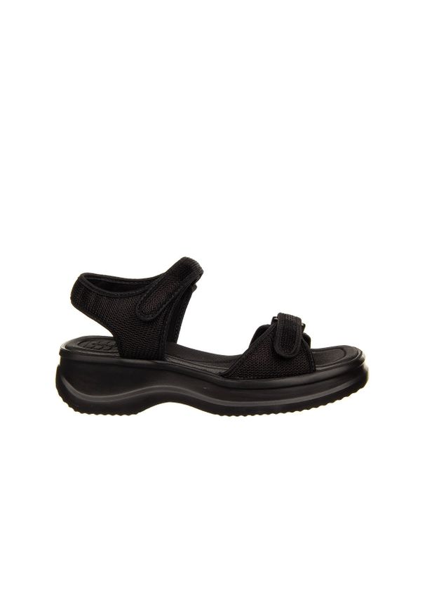 Sandały Azaleia Vera Therapy Pap Ad Black 23 198035, Czarny, Materiał - 37. Okazja: na spacer, na co dzień. Zapięcie: rzepy. Kolor: czarny. Materiał: tkanina. Wzór: paski. Styl: casual, sportowy