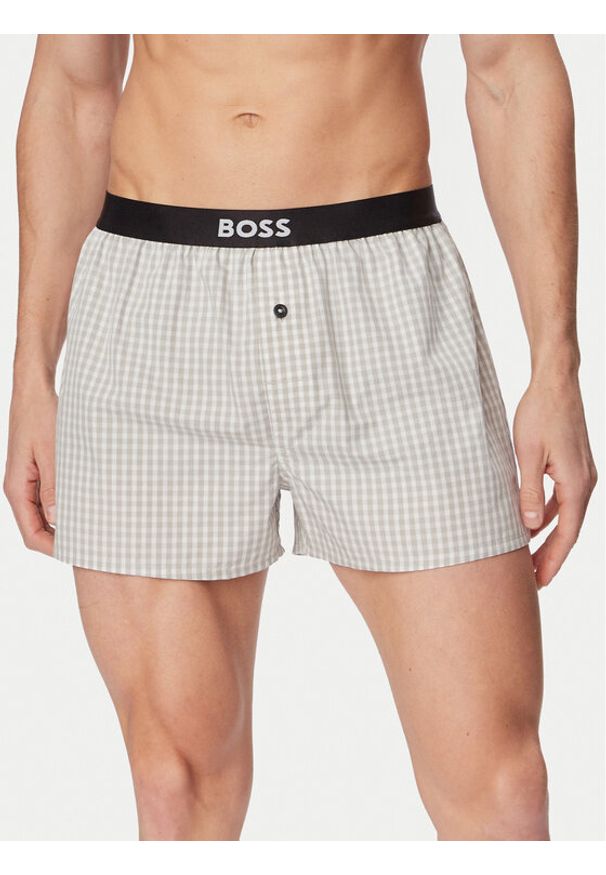 BOSS Komplet bokserek 50535781 Szary. Kolor: szary. Materiał: bawełna