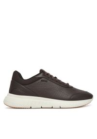 BOSS Sneakersy Titanis 50548718 Brązowy. Kolor: brązowy. Materiał: skóra