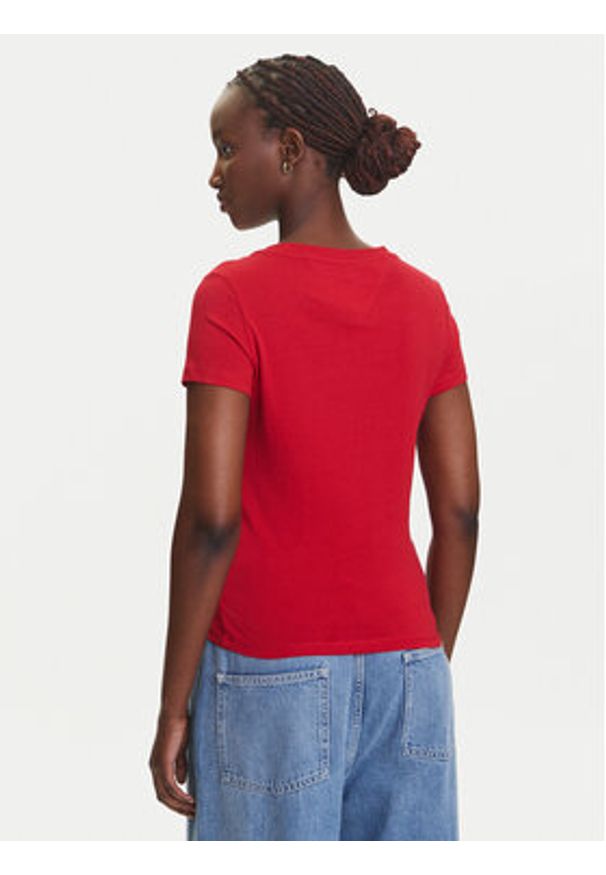 Tommy Jeans Komplet 2 t-shirtów DW0DW21367 Kolorowy Slim Fit. Materiał: bawełna. Wzór: kolorowy