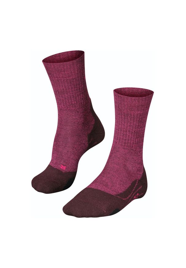 Skarpetki damskie Falke TK2 Wool. Kolor: wielokolorowy, czerwony, brązowy. Materiał: materiał