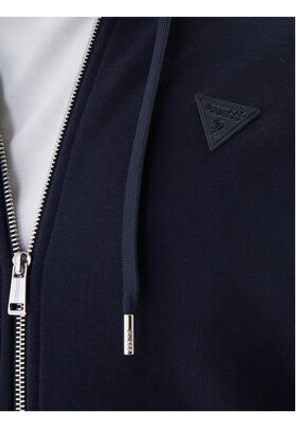 Guess Bluza M6RQ48 KCN01 Granatowy Regular Fit. Kolor: niebieski. Materiał: bawełna