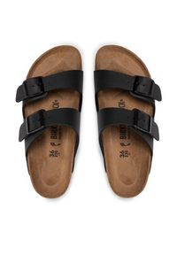Birkenstock Klapki Arizona Birko-Flor 0051793 Czarny. Kolor: czarny. Materiał: skóra
