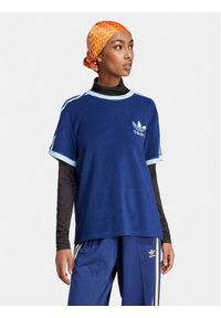 Adidas - adidas T-Shirt 3-Stripes IR7465 Granatowy Loose Fit. Kolor: niebieski. Materiał: bawełna #1