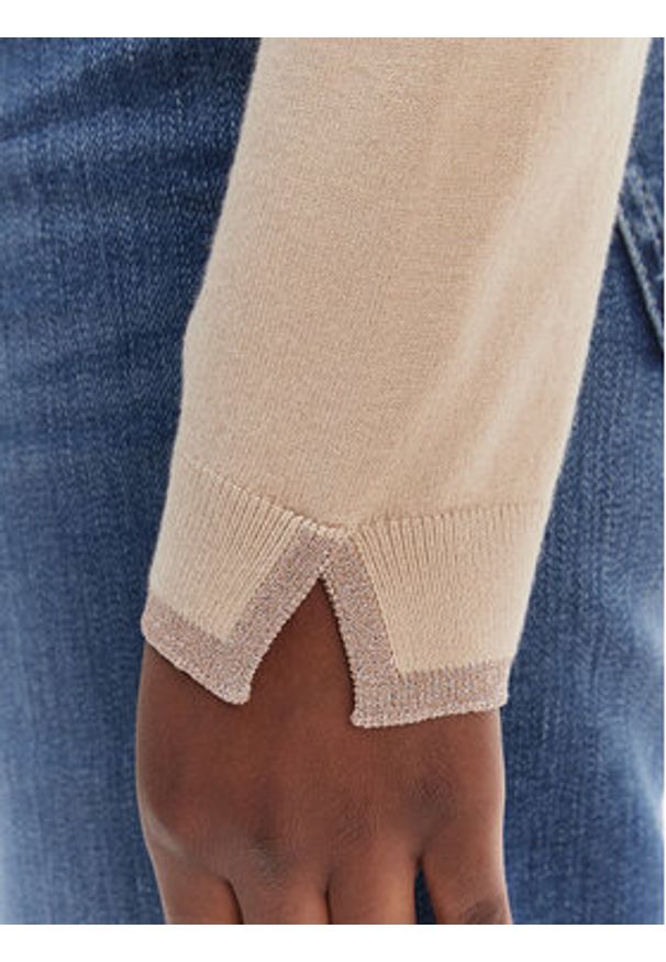 Liu Jo Kardigan WA6280 MS49I Beżowy Regular Fit. Kolor: beżowy. Materiał: wiskoza