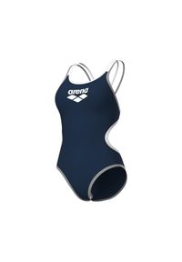 Kostium kąpielowy jednoczęściowy z podwójnym krzyżowym plecami dla kobiet Arena. Kolor: niebieski, wielokolorowy, biały #1