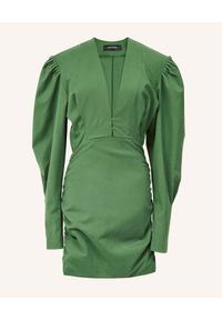 ISABEL MARANT - Zielona sukienka mini Stella. Kolor: zielony. Materiał: materiał. Długość: mini #2