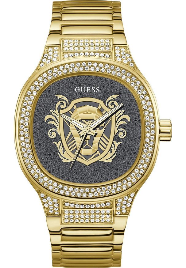 Zegarek Guess Zegarek męski Guess GW0565G1 CYRKONIE złoty. Kolor: złoty
