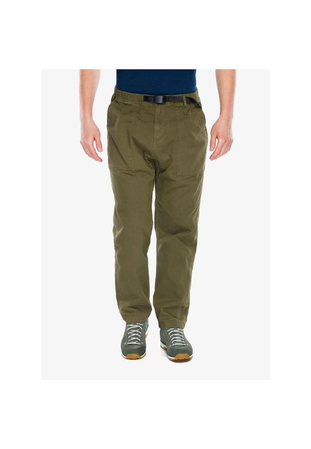 Spodnie bawełniane Gramicci Loose Tapered Ridge Pant. Kolor: zielony. Materiał: bawełna. Sezon: lato. Sport: turystyka piesza
