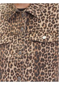 Vero Moda Kurtka jeansowa Tessa 10329961 Brązowy Oversize. Kolor: brązowy. Materiał: bawełna