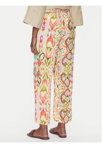 LOLA CASADEMUNT Spodnie materiałowe LS2514017 Kolorowy Relaxed Fit. Materiał: wiskoza. Wzór: kolorowy
