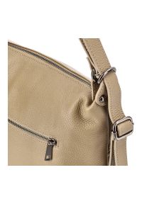 Brązowa Stylowa Torebka Damska Z Funkcją Plecaka Venezia. Kolor: brązowy. Materiał: skórzane. Styl: elegancki #6