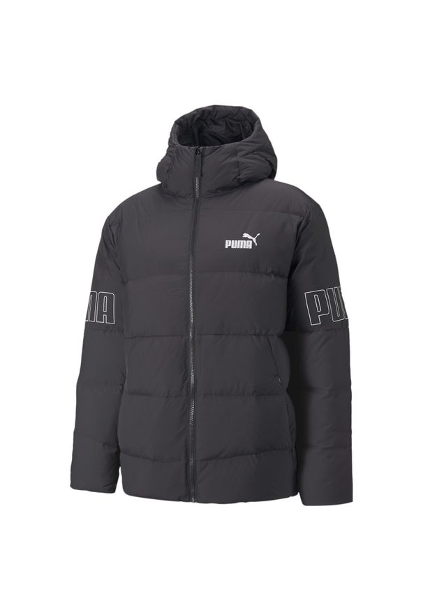 Kurtka Puma Power Down Puffer, Mężczyźni. Kolor: czarny. Materiał: materiał, poliester