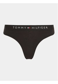 TOMMY HILFIGER - Tommy Hilfiger Stringi UW0UW04146 Czarny. Kolor: czarny. Materiał: bawełna