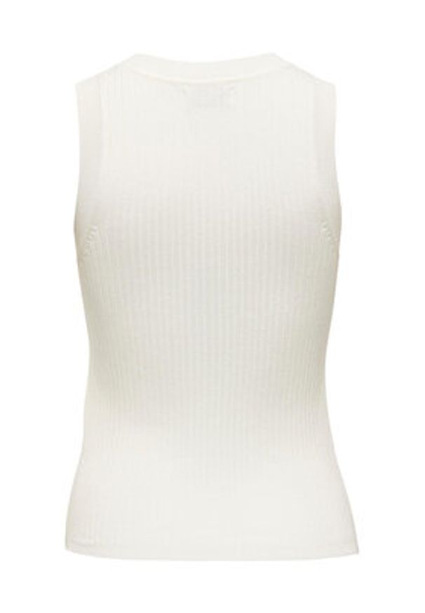 JDY Top Aya 15287501 Biały Slim Fit. Kolor: biały. Materiał: wiskoza