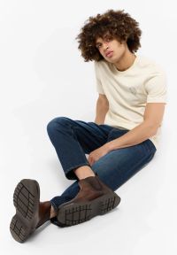 Mustang - Męskie Spodnie Jeansowe MUSTANG Denver Tapered Denim Blue 1015511 5000 880