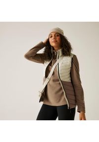 Regatta - Kamizelka damska hybrydowa Leedre. Kolor: brązowy. Materiał: puch #1