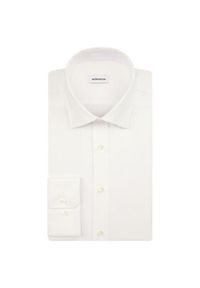 Seidensticker Koszula 01.642150 Biały Slim Fit. Kolor: biały. Materiał: bawełna
