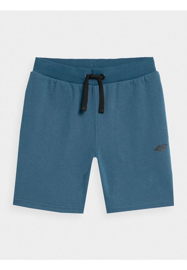 4f - 4F Spodenki dresowe chłopięce 122 (6-7 lat). Kolor: niebieski. Materiał: dresówka. Sezon: lato