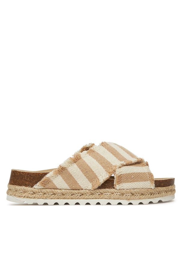 Klapki DeeZee. Kolor: beżowy