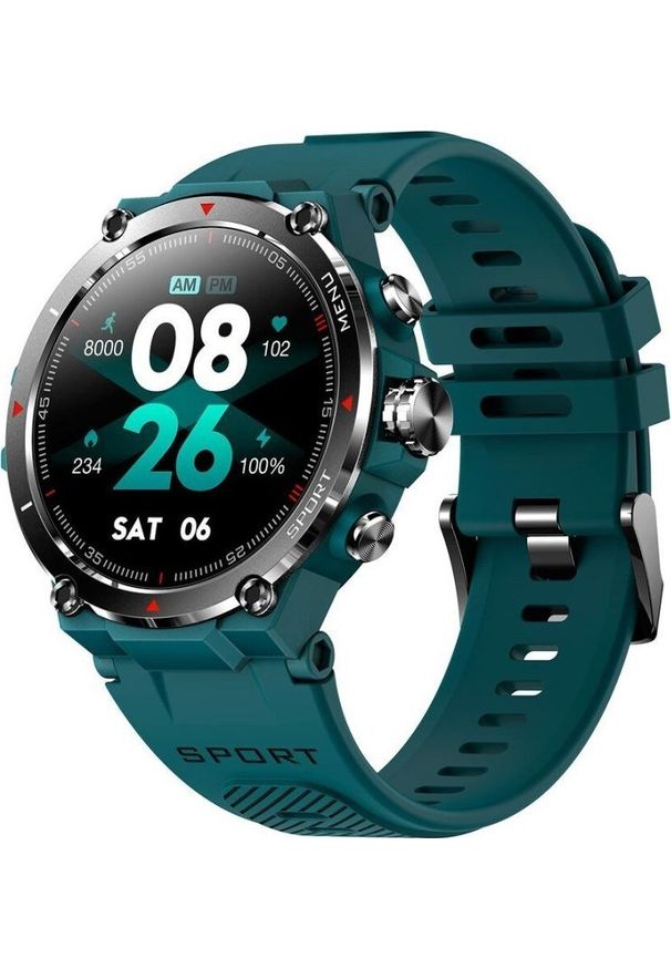 dcu tecnologic - Smartwatch DCU Tecnologic Strava Zielony (S0448504). Rodzaj zegarka: smartwatch. Kolor: zielony
