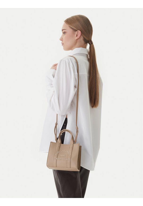 Karl Lagerfeld - KARL LAGERFELD Torebka B1W30042 Brązowy. Kolor: brązowy. Materiał: skórzane