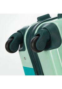 Wittchen - Walizka kabinowa z ABS-u z nadrukiem zielono-niebieska. Kolor: zielony, niebieski, wielokolorowy. Materiał: guma. Wzór: nadruk. Styl: wakacyjny