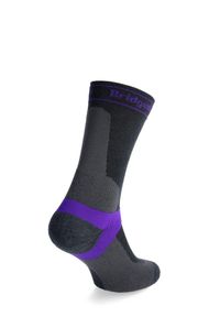 BRIDGEDALE - Skarpety damskie Bridgedale MTB Mid Season Weight T2 Merino Sport Boot. Kolor: czarny