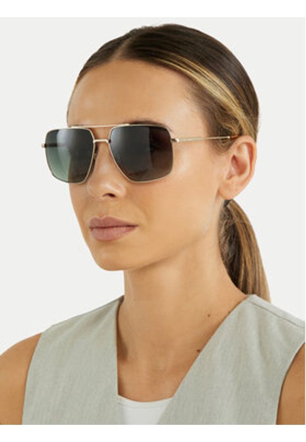 Gino Rossi Okulary przeciwsłoneczne MR22LQ006S Złoty. Kolor: złoty