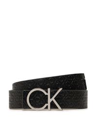 Calvin Klein Pasek Damski K60K612397 Czarny. Kolor: czarny. Materiał: skóra #1